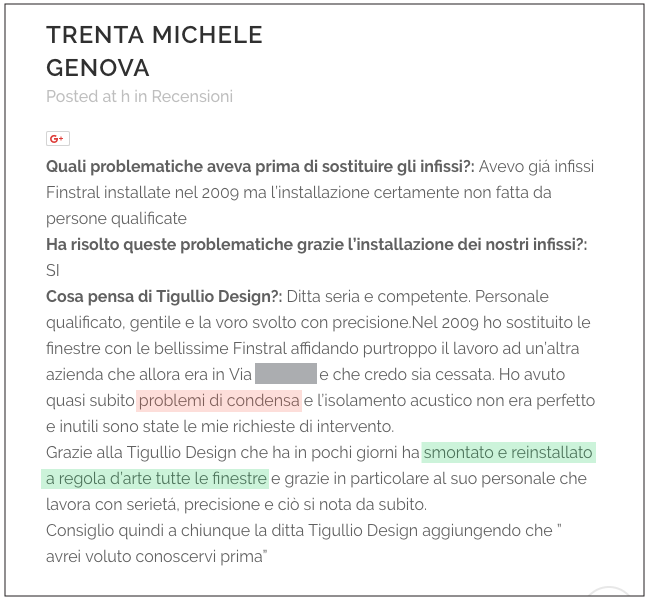 condensa sui vetri delle finestre - recensione